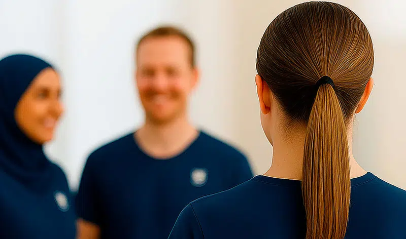 SOSU-elever (AI-genereret)