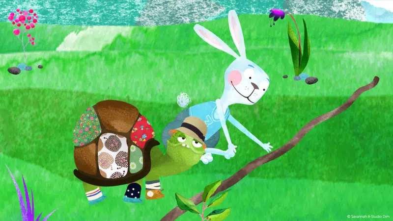 Børnebiffen - Haren og skildpadden