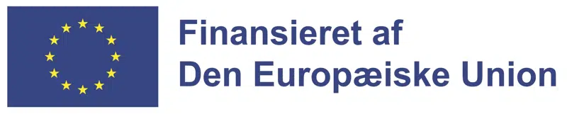 EU-logo med den karakteristiske blå farve og stjernerne