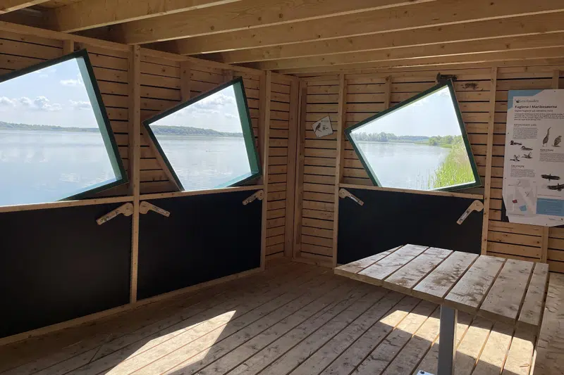 Fugleskjul ved Maribo Søndersø