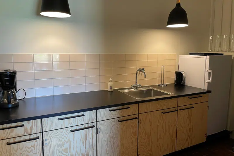 Tekøkken i separat afdeling på Naturskolen