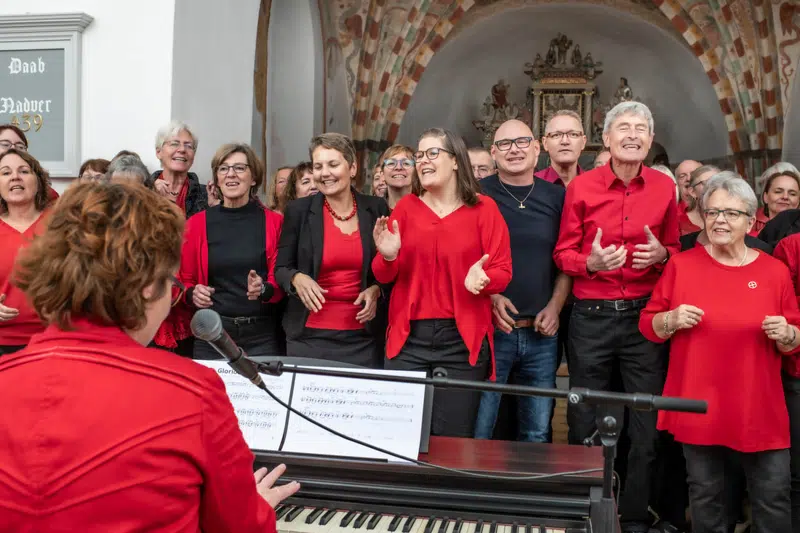 Musikskolens kor giver en forestilling