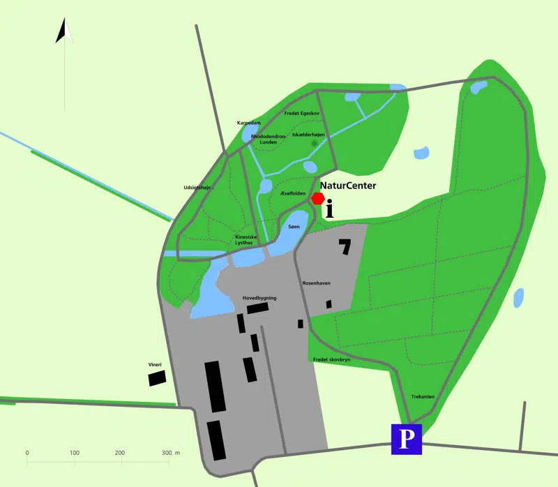 Oversigtskort over Frederiksdal