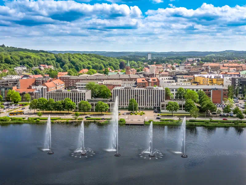 Silkeborg Rådhuset ved Langsøen