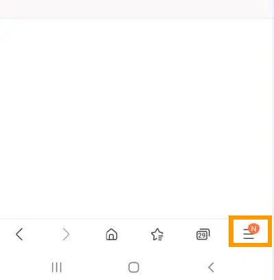 Borgerportal Screenshot fra smartphone.