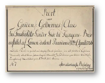 Eksempel på korthoveder fra de to kortsæt