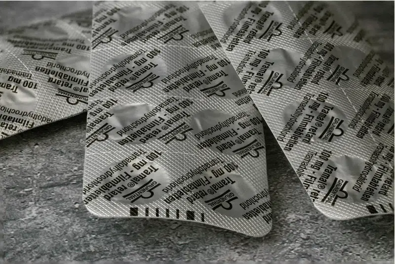 Foto af opioid-tabletter