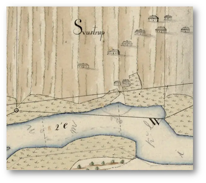 Eksempel på lavvandet strækning (2 fod)