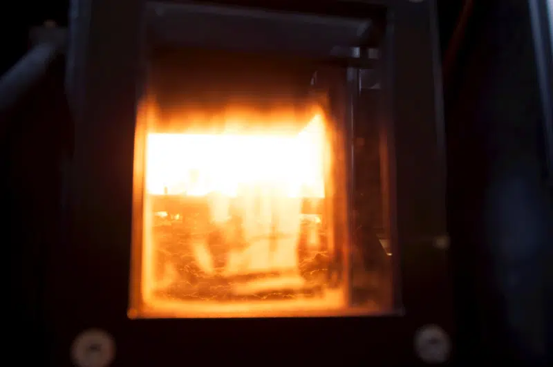 Én af vores tre biomassekedler