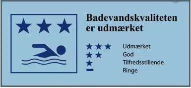 Badevandskvaliteten er udmærket